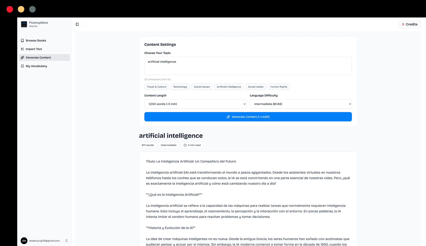 Ai content generator